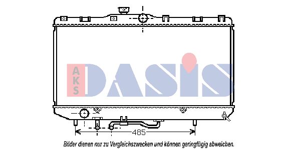 AKS DASIS radiatorius, variklio aušinimas 210036N